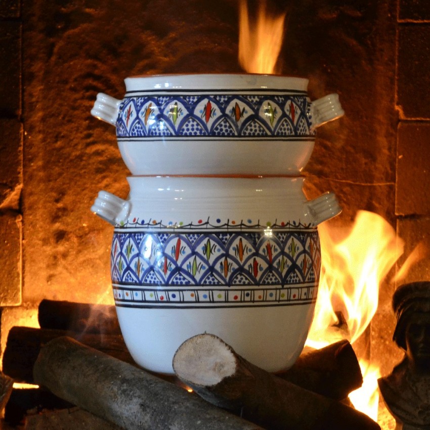 Couscoussier de cuisson - Petit Modèle - Bakir Bleu