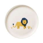 Coffret repas pour enfant en porcelaine Léo le lion - 5 pcs