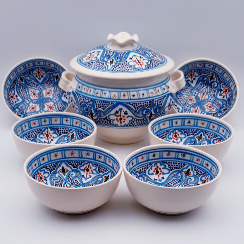 Service à soupe Marocain Turquoise - 12 pers 2