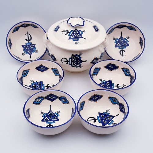 Service à soupe Sahel Bleu - 8 pers 2