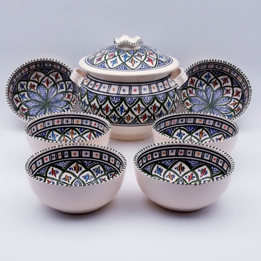 Service à soupe Bakir vert - 12 pers