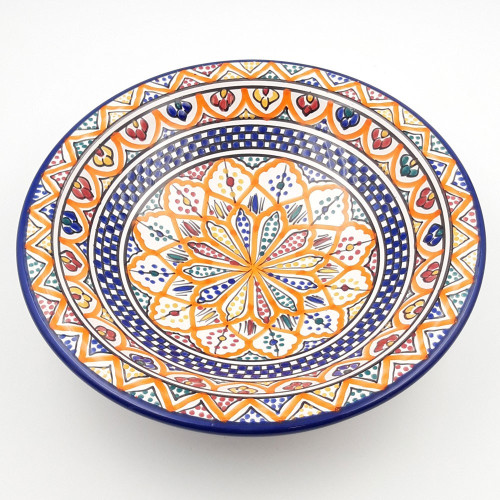 Plat de service Zriba - Pièce unique - D 33 cm