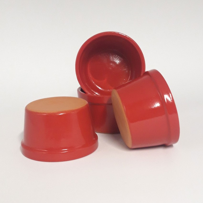 Ramequin à soufflé Diamètre 9.5 cm couleur Rouge - Lot de 4