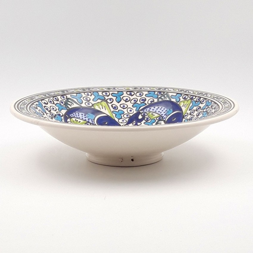 Plat Tebsi Poissons Bleus - D 33 cm