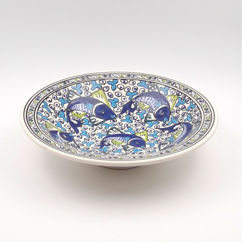Plat Tebsi Poissons Bleus - D 37 cm