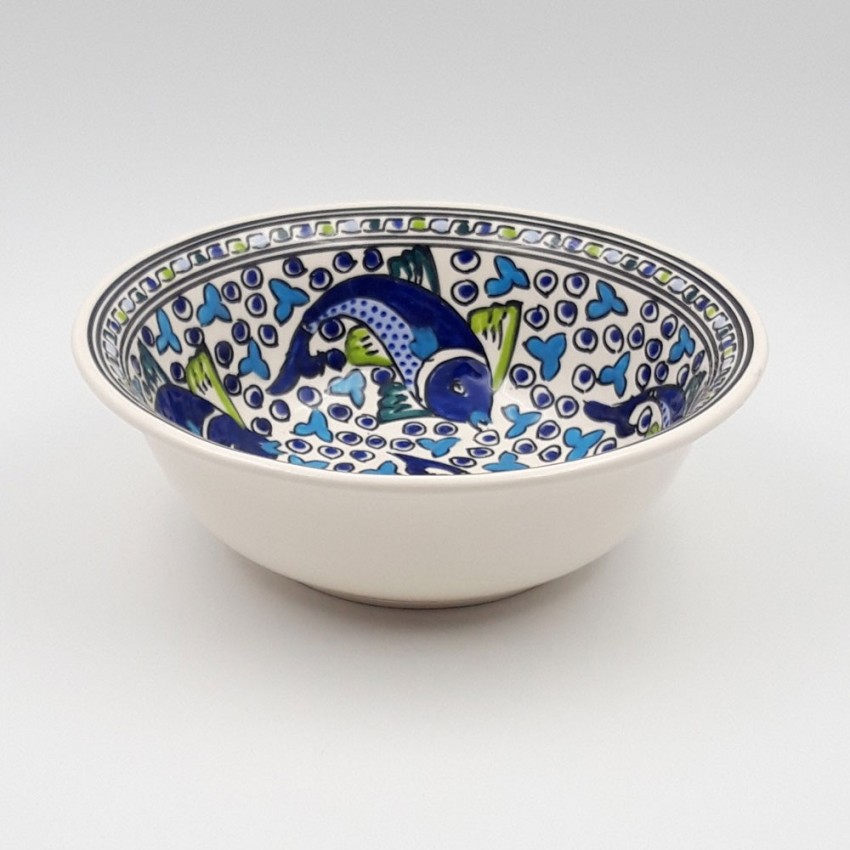Saladier Poissons Bleus - D 25 cm