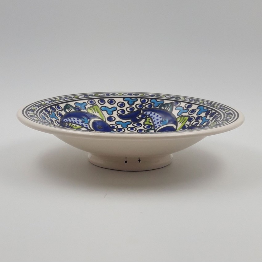 Plat Tebsi  Poissons Bleus - D 27 cm
