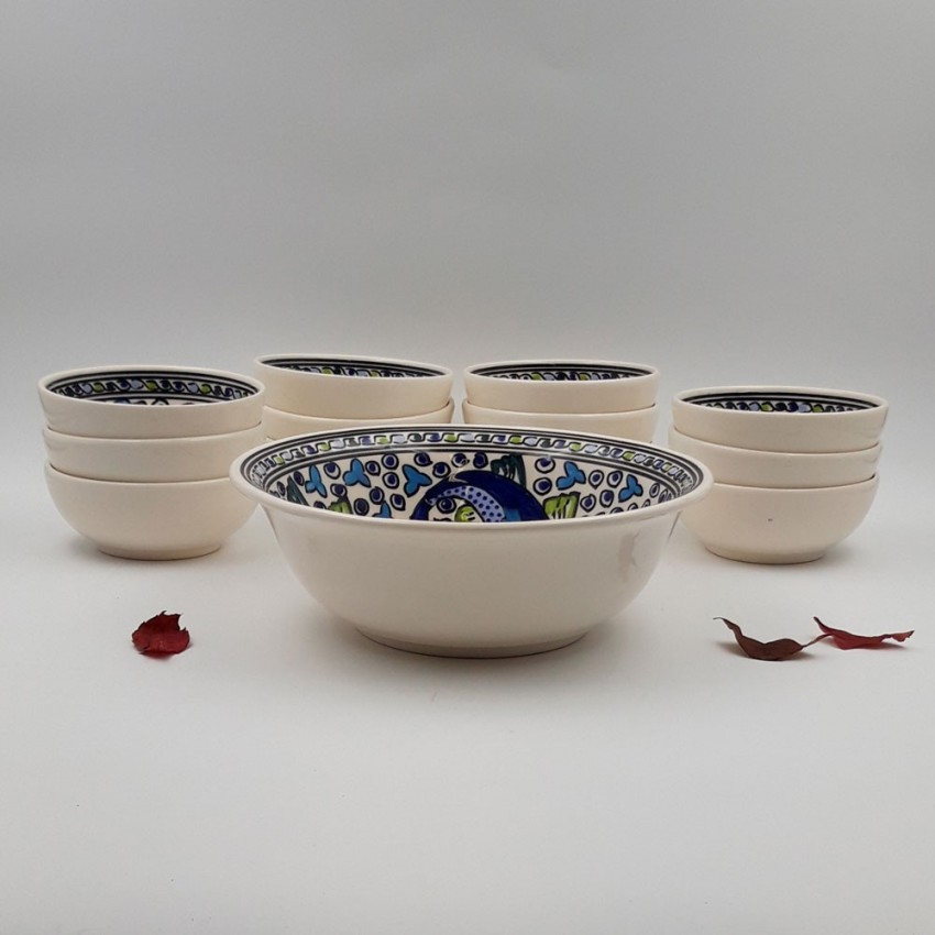 Service à salade de fruits Poissons Bleus - 12 pers