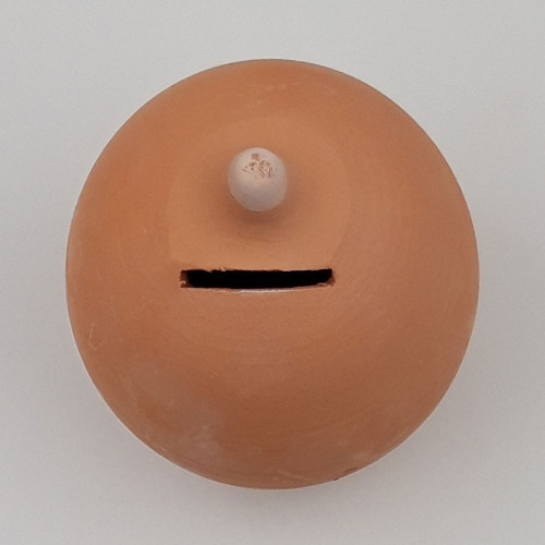 Tirelire à casser Sandra en argile naturelle