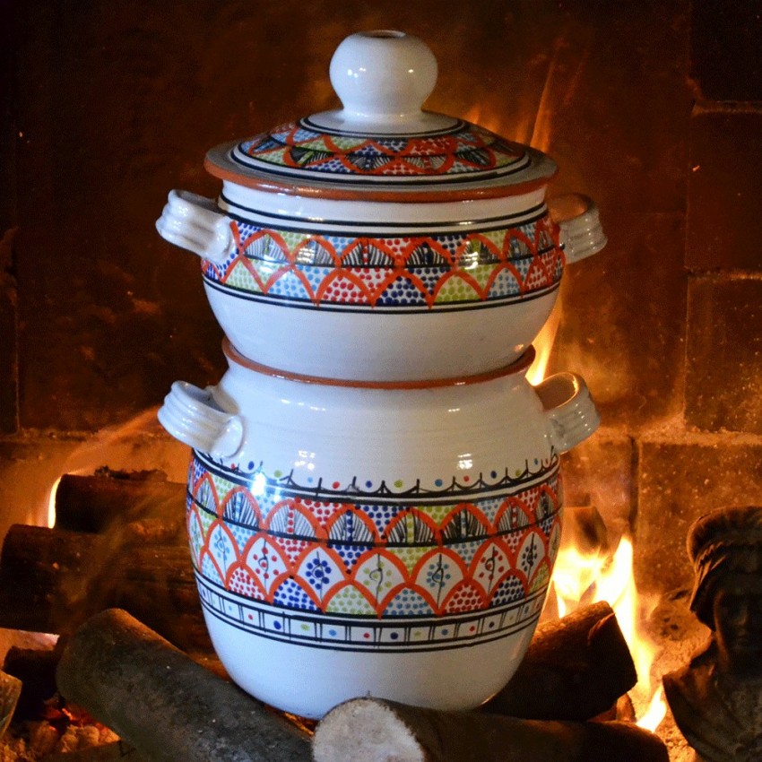 Couscoussier de cuisson - Petit Modèle - Bakir Royal Orange