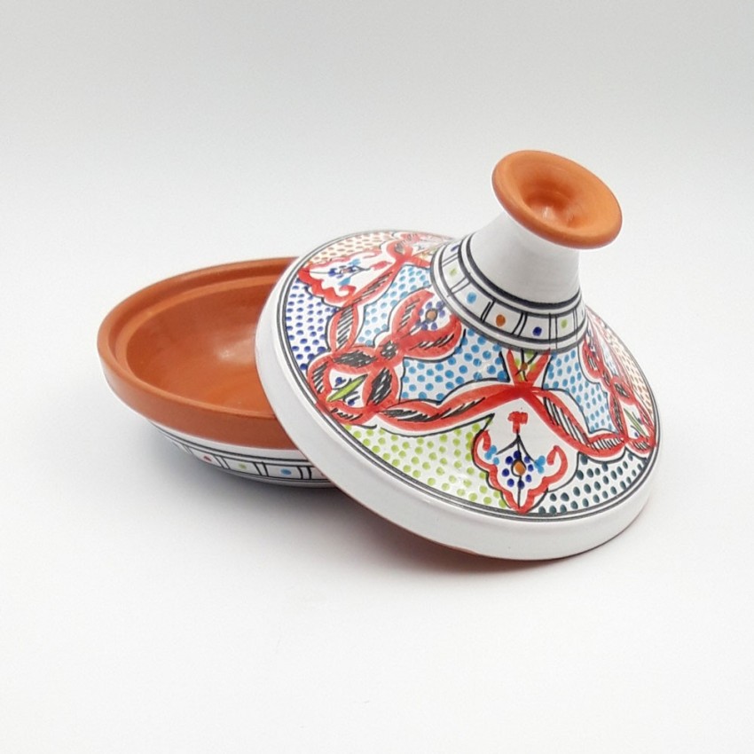 Tajine individuel évasé Marocain Rouge - D 22 cm