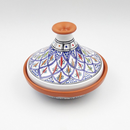 Tajine individuel évasé Bakir Bleu - D 22 cm