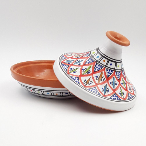 Tajine individuel évasé Bakir rouge - D 22 cm
