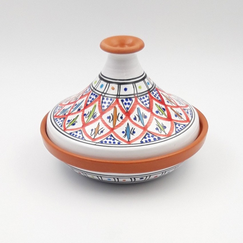 Tajine individuel évasé Bakir rouge - D 22 cm