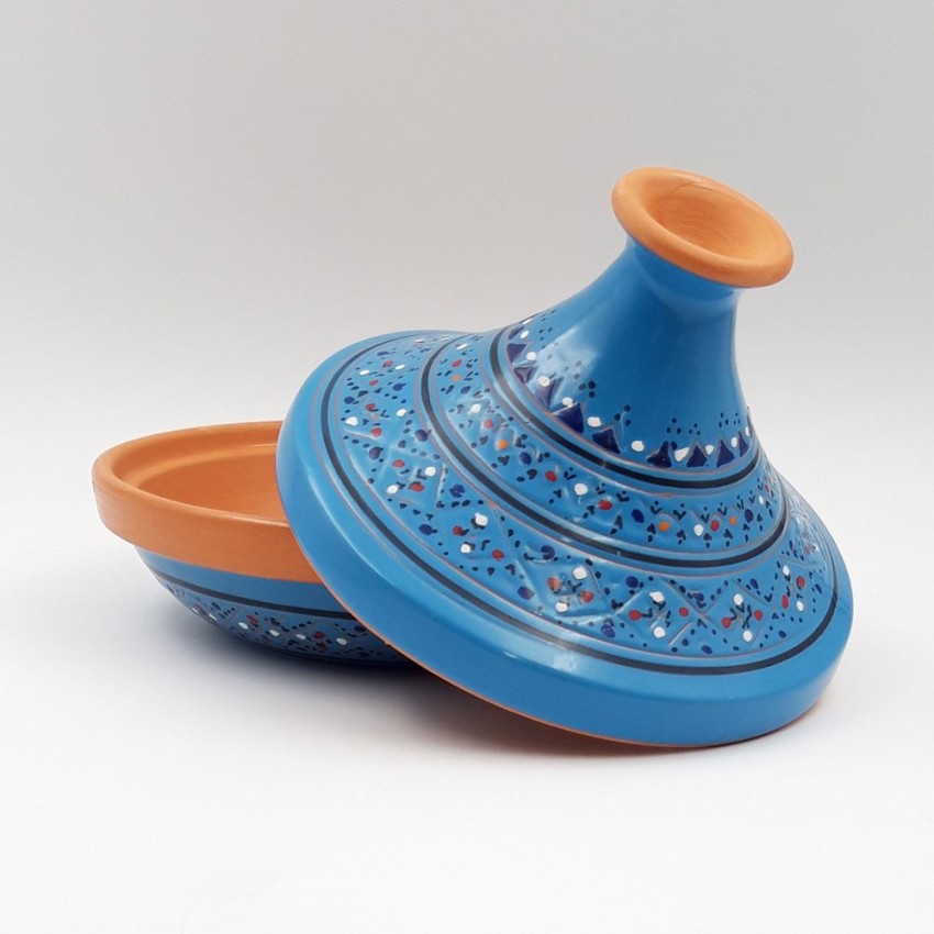 Tajine individuel évasé Marrakech Bleu - D 22 cm