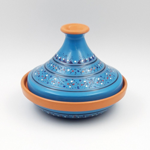 Tajine individuel évasé Marrakech Bleu - D 22 cm