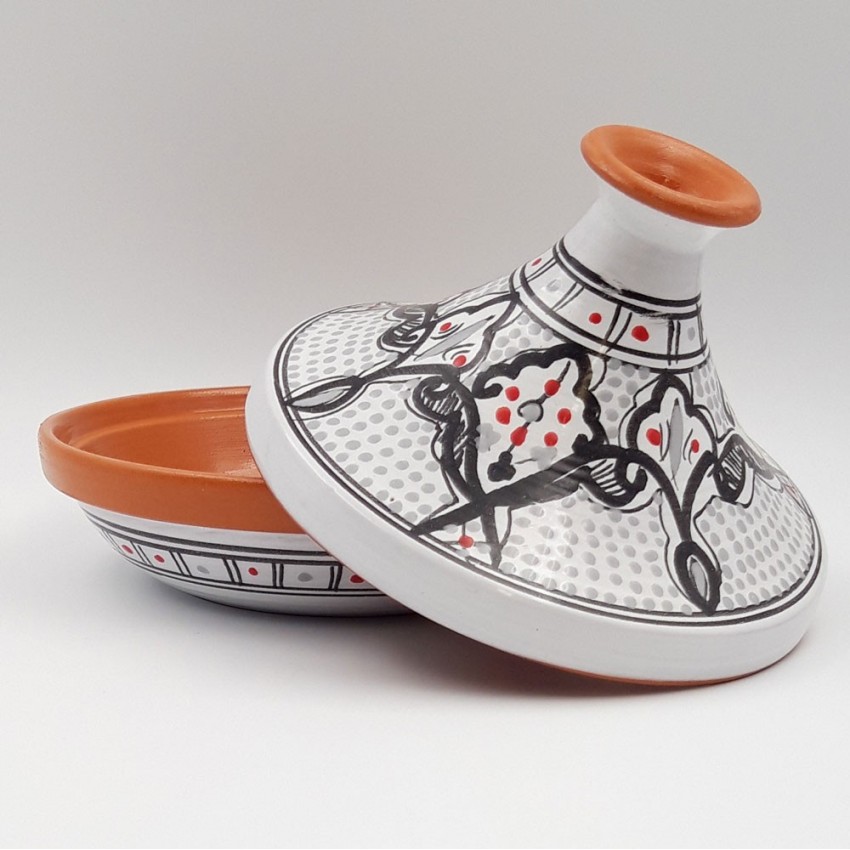 Tajine individuel évasé Marocain Gris - D 22 cm