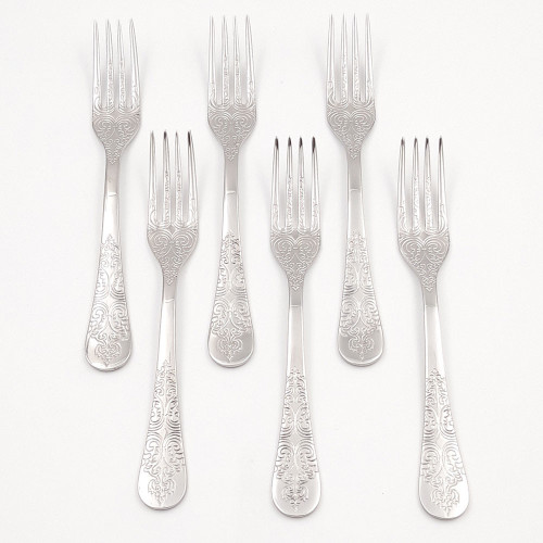 Fourchettes à dessert Antique x 6