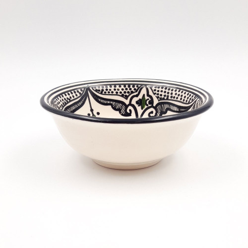 Coupelle Marocain Noir Liseré - D 15 cm