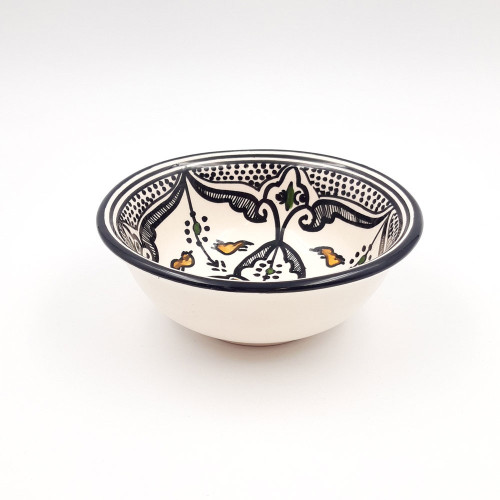 Coupelle Marocain Noir Liseré - D 15 cm