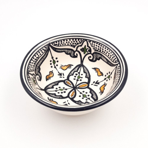 Coupelle Marocain Noir Liseré - D 15 cm
