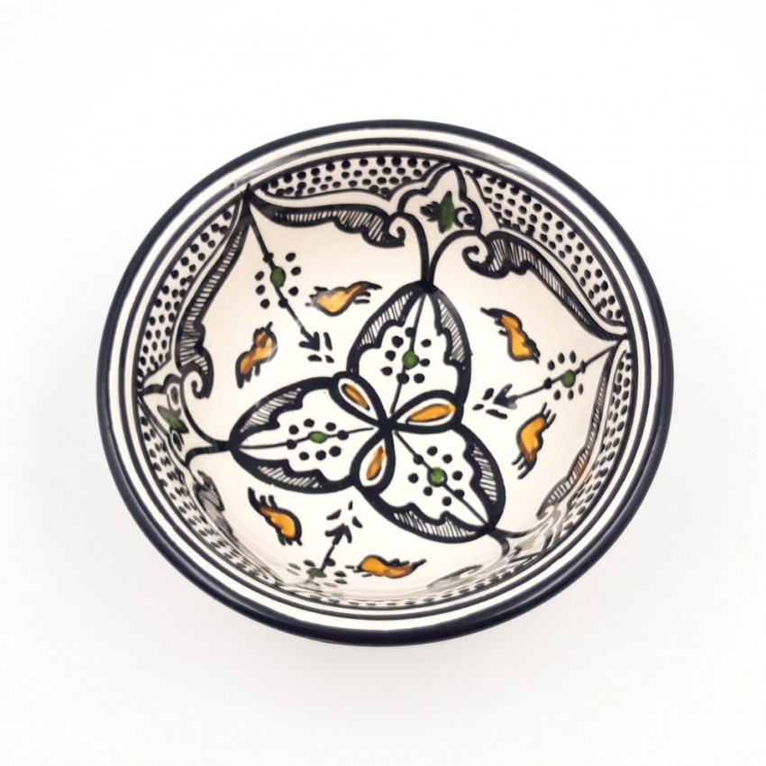 Coupelle Marocain Noir Liseré - D 15 cm