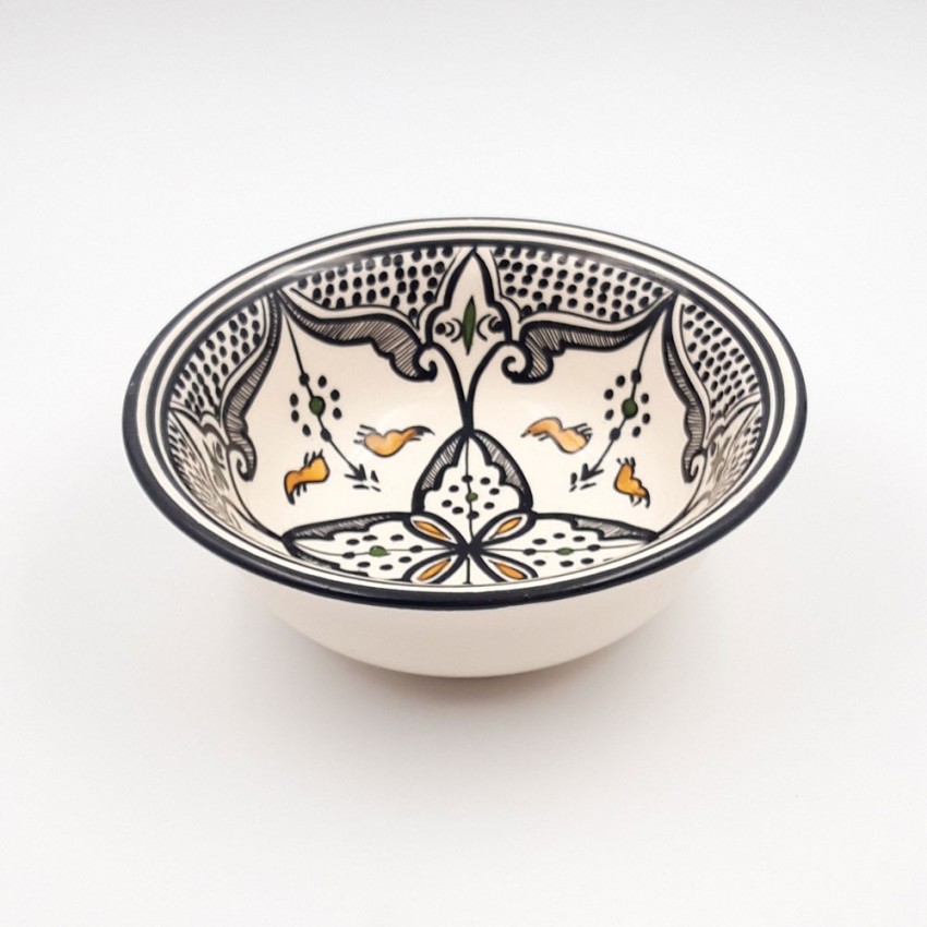 Saladier Marocain Noir Liseré - D 20 cm
