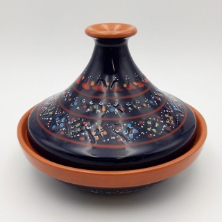 Tajine individuel évasé Marrakech Bleu nuit - D 22 cm