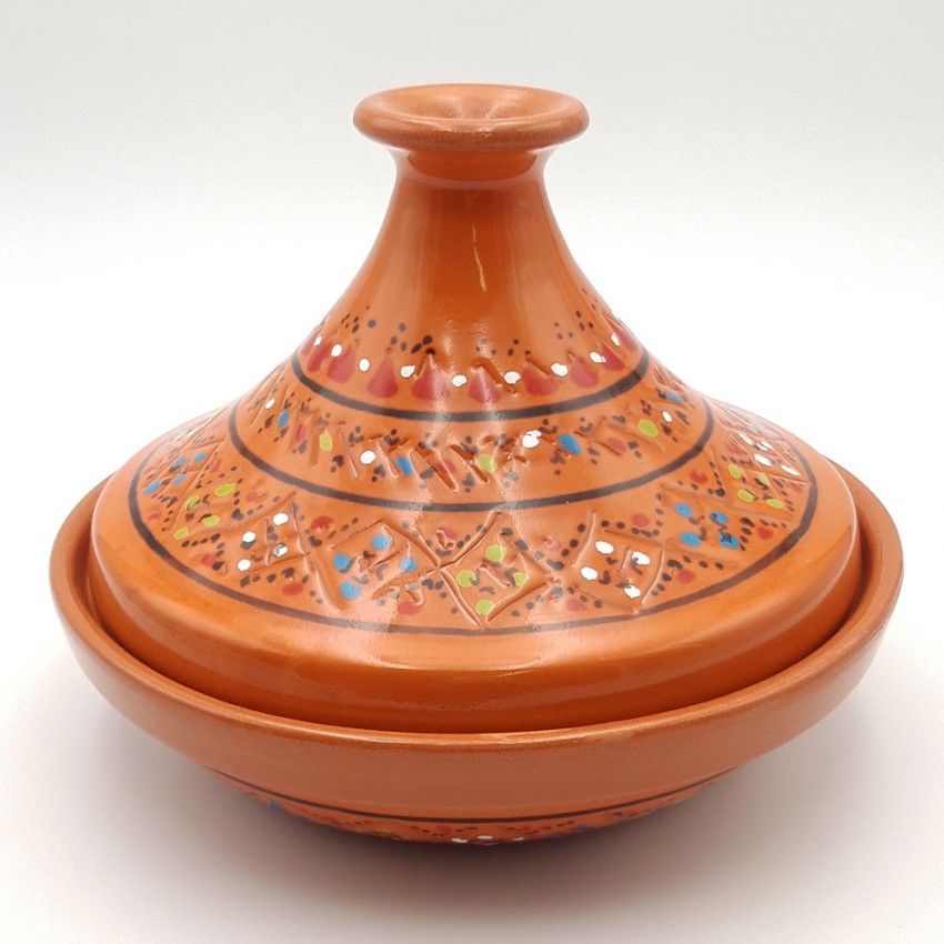 Tajine individuel évasé Marrakech Orange - D 22 cm