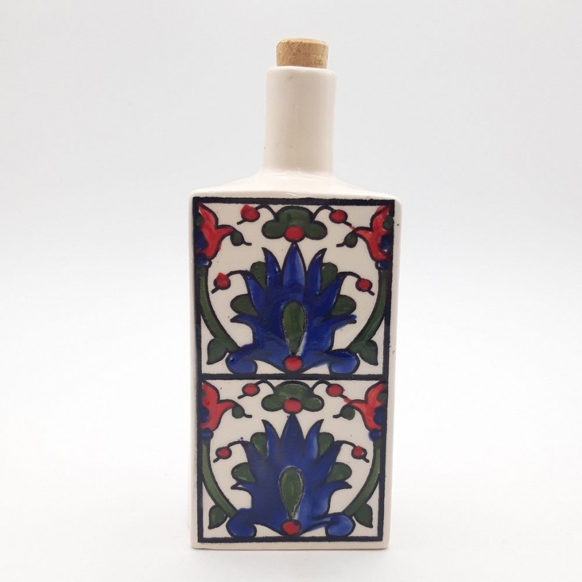 Duo de bouteilles d'huile et vinaigre Amarante