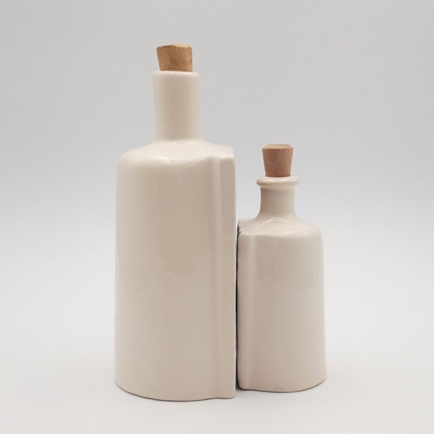 Duo de bouteilles d'huile et vinaigre Amarante