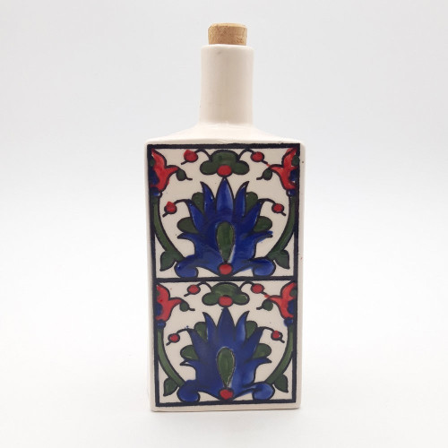 Bouteille d'huile ou de  vinaigre Amarante