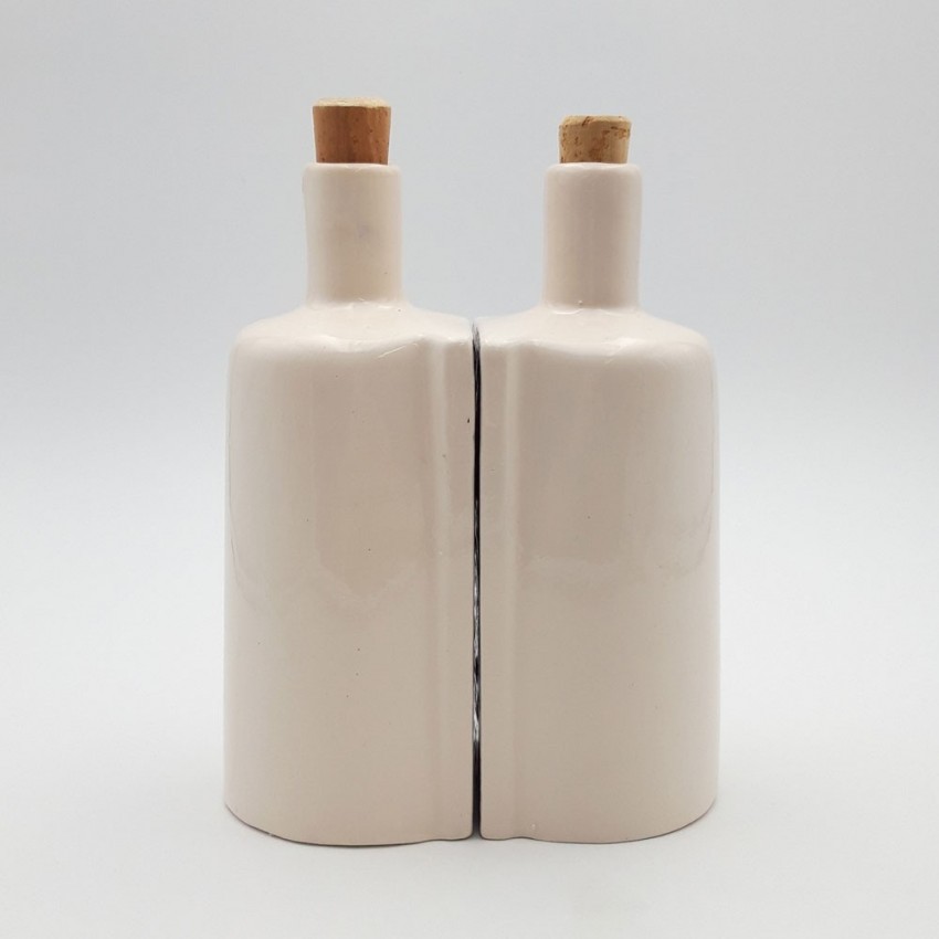 Duo de bouteilles d'huile et vinaigre Althéa et Anémone