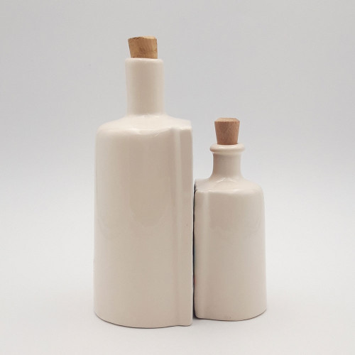 Duo de bouteilles d'huile et vinaigre Muflier