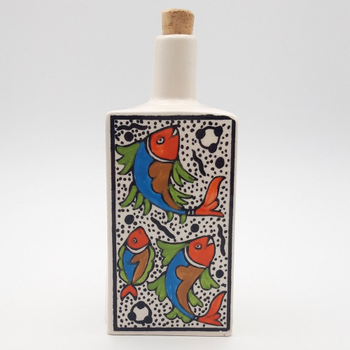 Bouteille d'huile ou de vinaigre Poissons 2