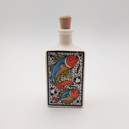 Bouteille d'huile ou de  vinaigre Poissons - Petit Modèle 2