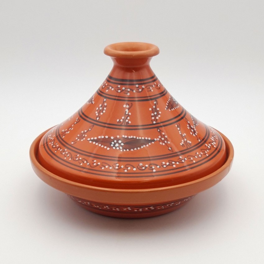 Tajine de cuisson Tatoué Orange - D 27 cm