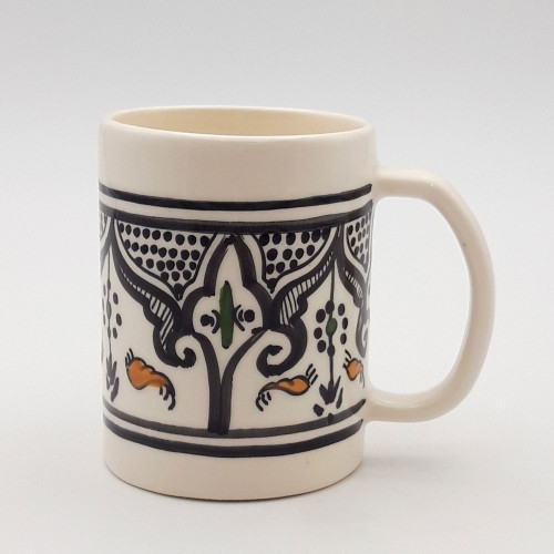 Tasse avec couvercle en céramique 25 cL Marocain Noir