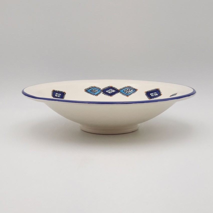 Plat Tebsi Sahel bleu - D 33 cm