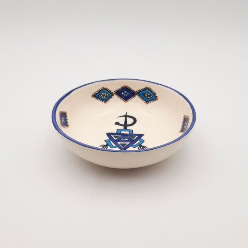 Jatte Artisanale Sahel Bleu – Diamètre 20 Cm, Profondeur 6 Cm, Va Au Lave-vaisselle Et Micro-ondes (sans Plomb)