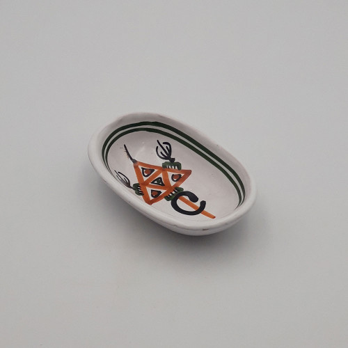 Ramequin ovale Khelel beige - L 12 cm