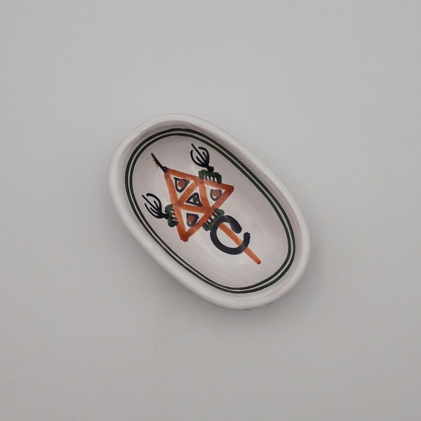 Ramequin ovale Khelel beige - L 12 cm