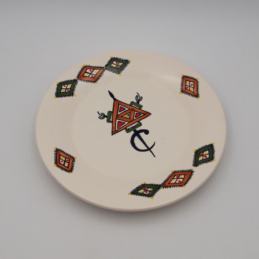 Assiette plate Sahel beige - D 24 cm