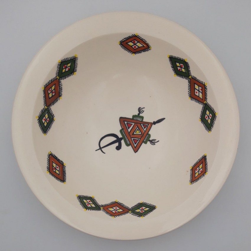 Plat Tebsi Sahel beige - D 33 cm