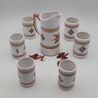 Service à boisson 6 personnes Khelel Beige