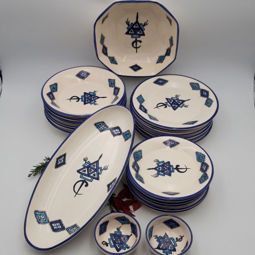 Service de table Sahel bleu - 6 pers 2