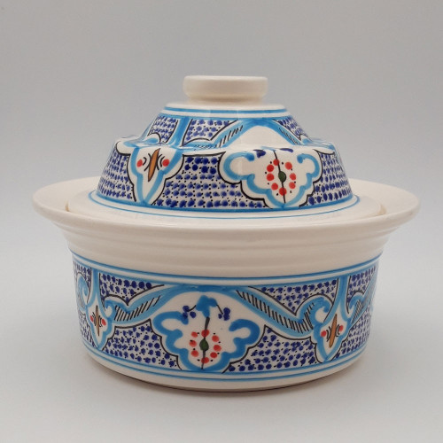Cocotte Querouana Marocain turquoise - D 20cm