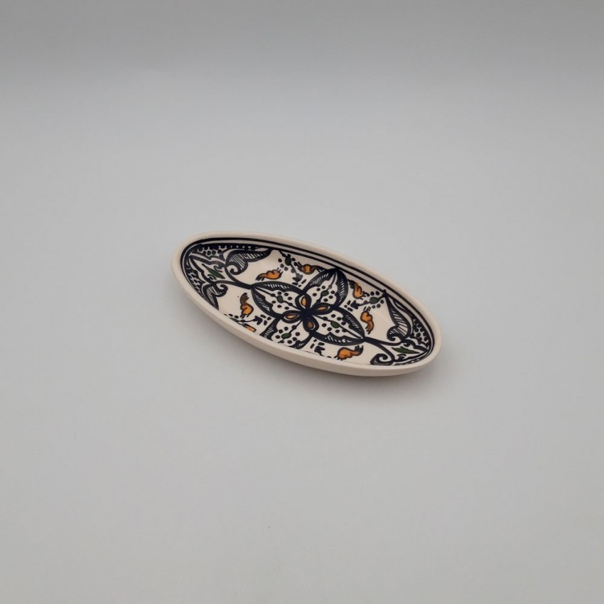 Plat ovale Marocain noir - L 20 cm