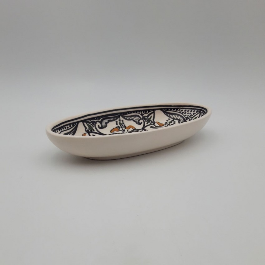 Plat ovale Marocain noir - L 24 cm