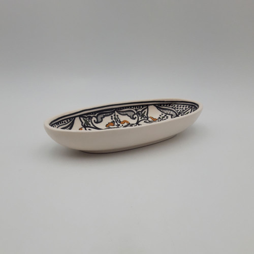Plat ovale Marocain noir - L 24 cm